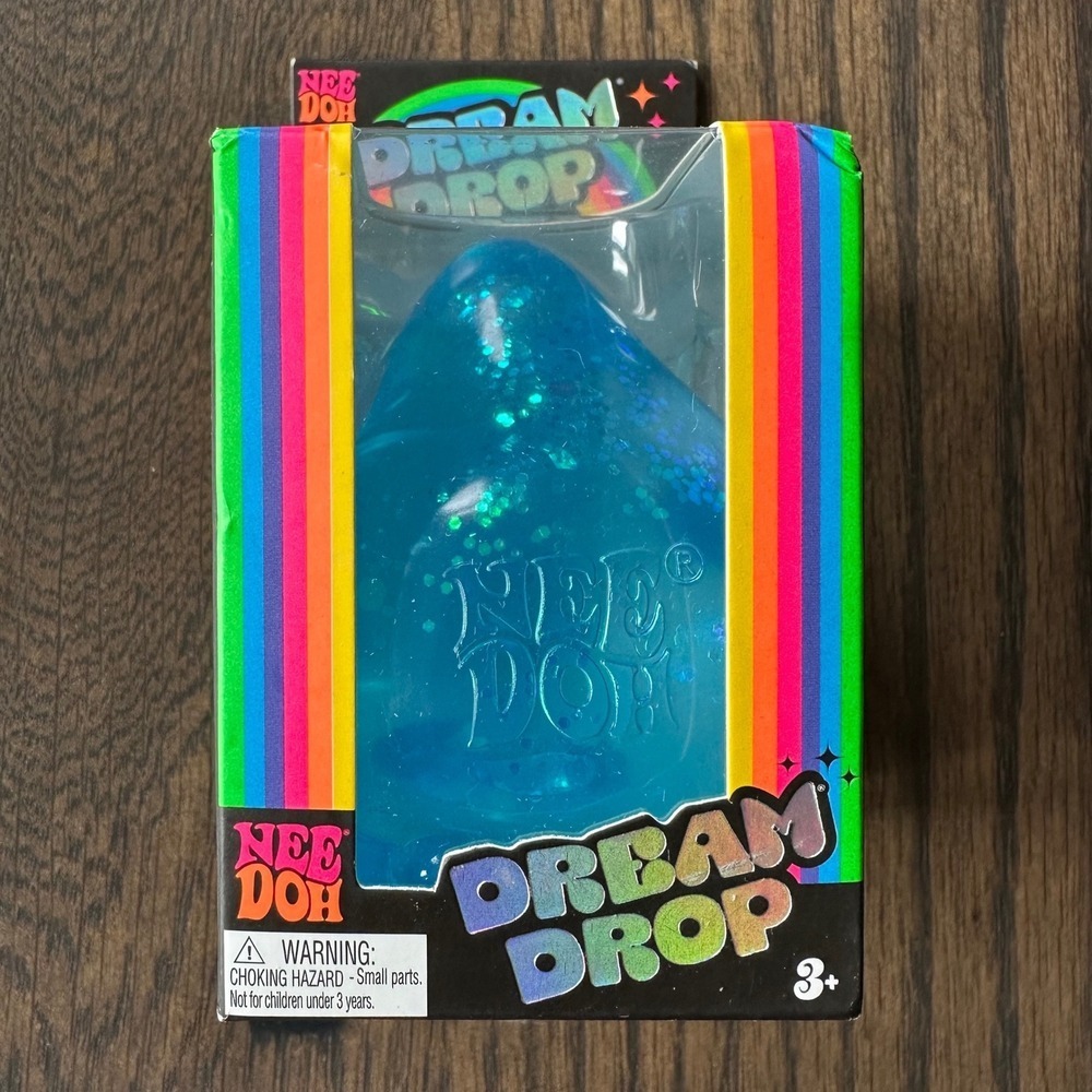 Schylling NeeDoh 100% AUTHENTIC Dream Drop squishy BLUE - New - Factory Sealed